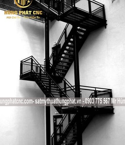 Cầu thang sắt thoát hiểm quận 11,12, Bình Chánh, Bình Tân